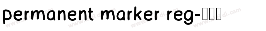 permanent marker reg字体转换